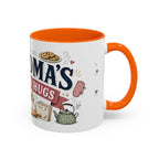 Grandma's Kitchen Hugs Coffee Mug | Gift From Grandkids | Accent Color Ceramic 11oz 15oz