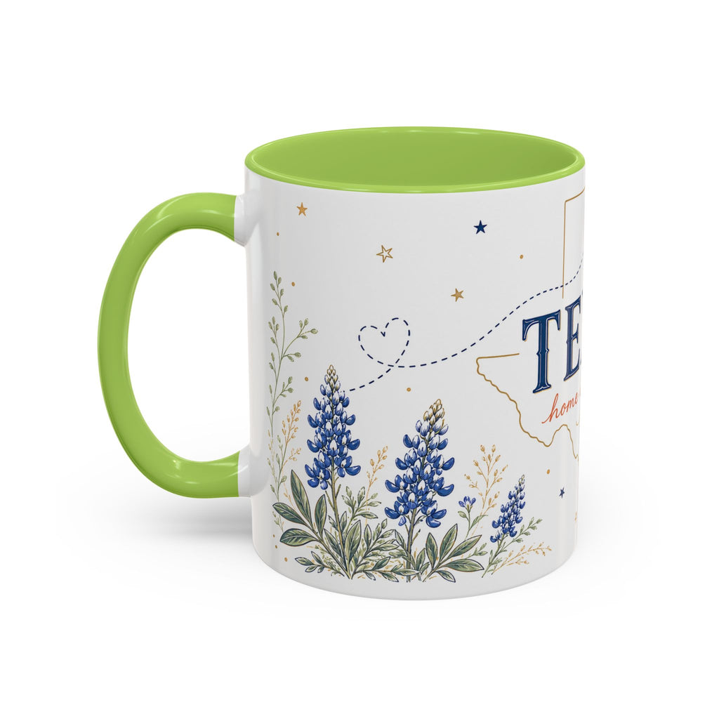 Texas State Map Mug | Bluebonnet Botanical Design, Home Reminder Coffee Cup