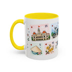 Ho Chi Minh City Coffee Mug | Postage Stamp Collage Mug | Travel Souvenir Accent Cup 11oz 15oz