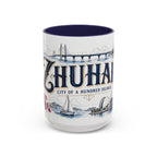 Zhuhai Coffee Mug | China Travel Souvenir | Vintage Illustrated City Gift | 11 oz 15 oz Accent Mug
