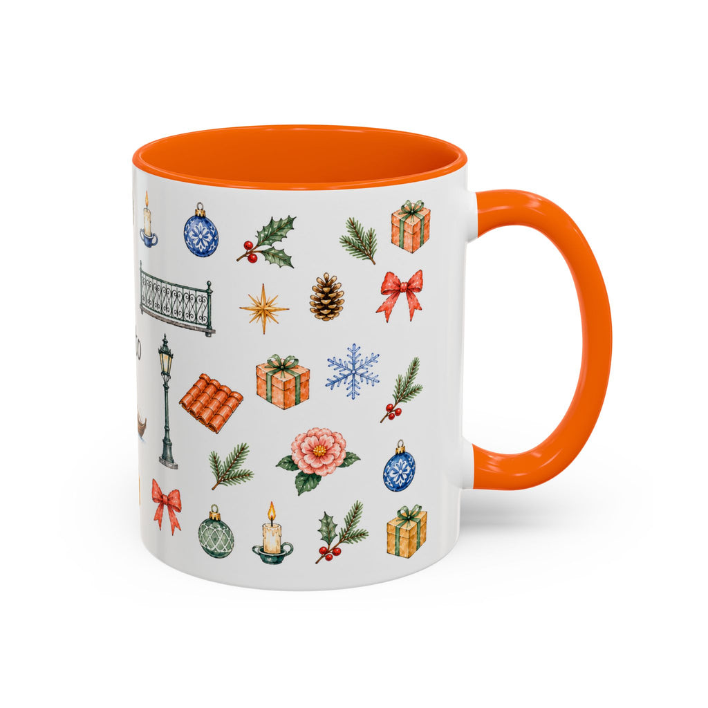 Porto Christmas Mug | Watercolor City Souvenir, Travel Gift (11oz/15oz)