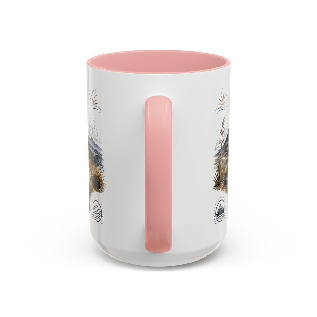 Tongariro Crossing Mug, New Zealand Travel Souvenir, Bucket List Gift, Accent Ceramic Coffee Mug 11oz 15oz