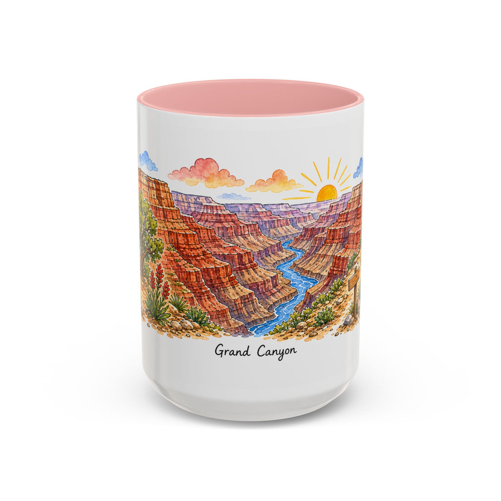 Grand Canyon National Park Mug | US Travel Souvenir Accent Coffee Mug | 11oz 15oz Ceramic Cup