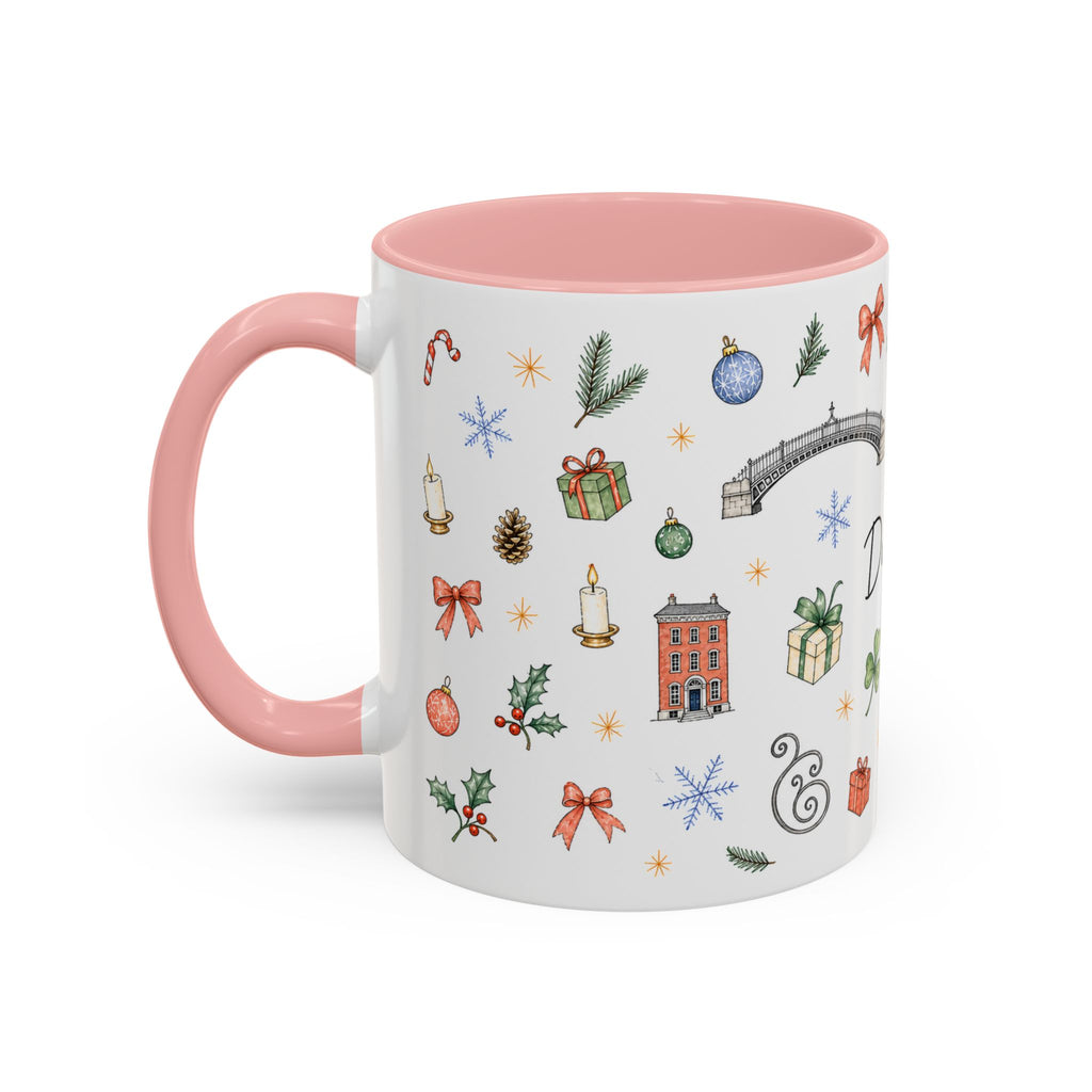 Dublin Christmas Mug | Watercolor City Souvenir, Holiday Travel Gift (11oz/15oz)