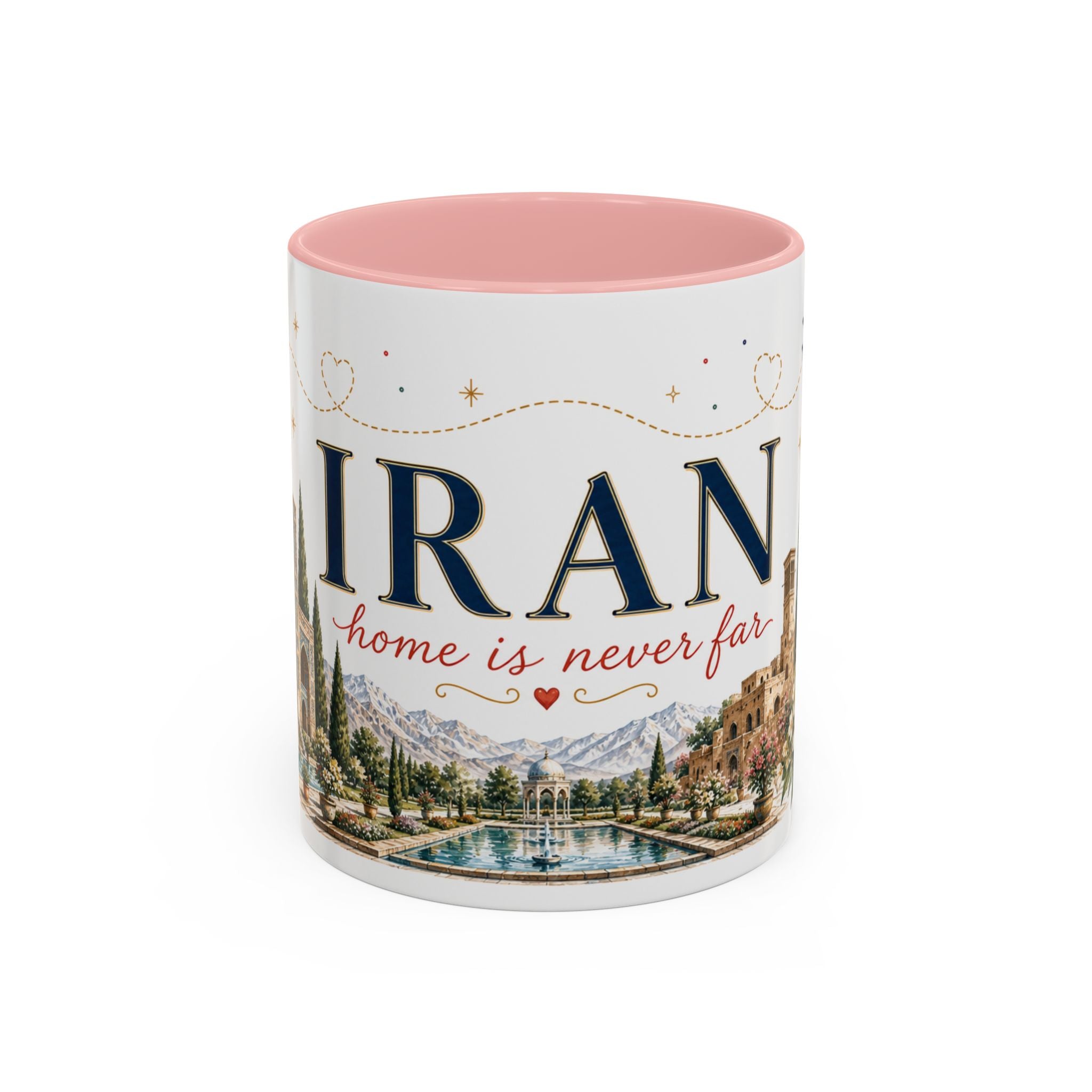 Iran Home Country Mug | Moving Away Gift | Long Distance Friendship | 11 oz 15 oz Accent Mug