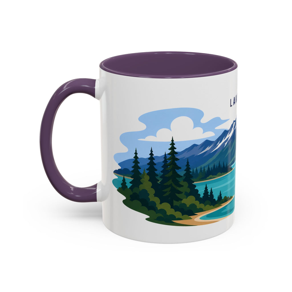 Lake Clark National Park Coffee Mug | Solid Color Block Park Souvenir | 11oz 15oz Accent Mug