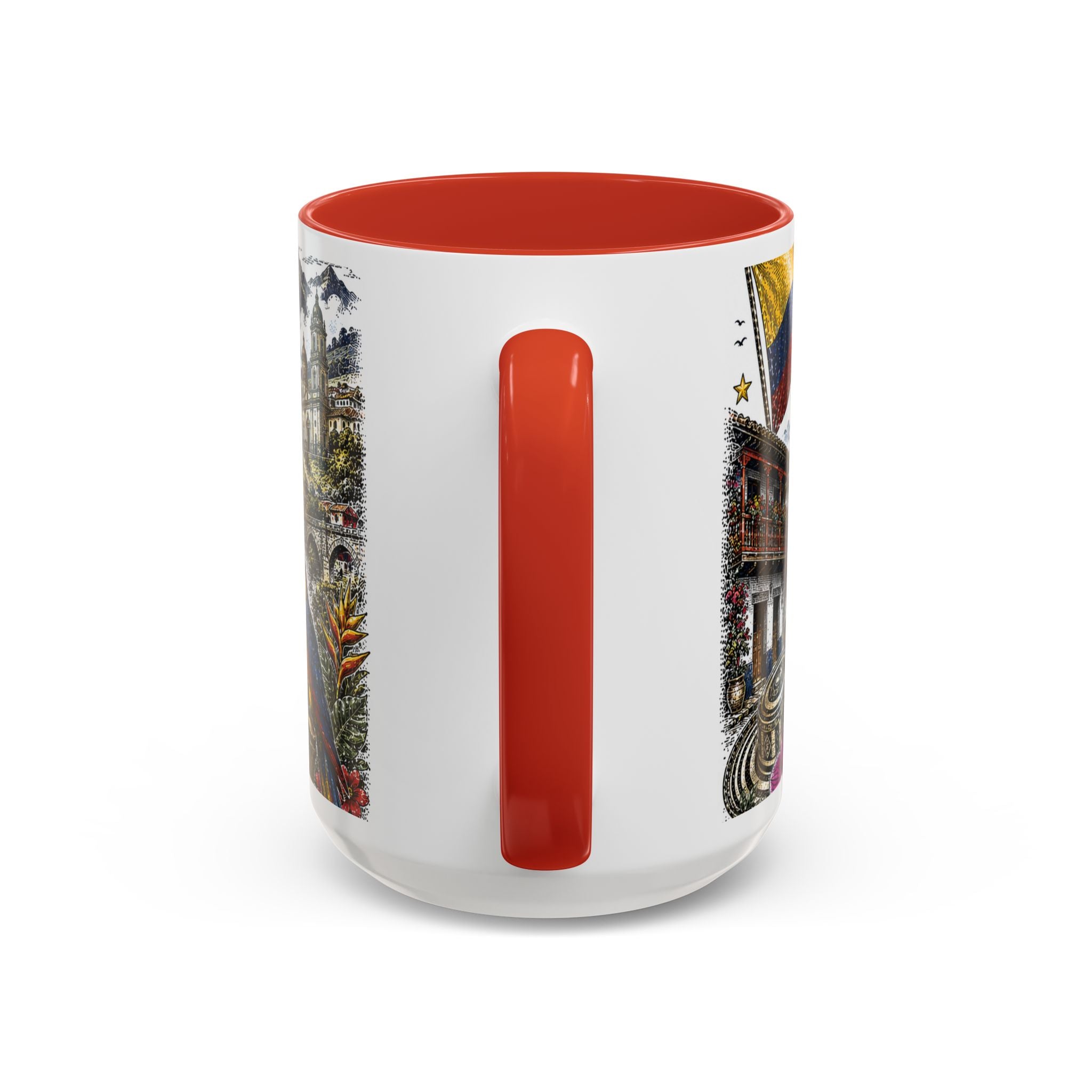 Colombia Soccer Coffee Mug | World Cup Fan Gift | Accent Color Ceramic 11oz 15oz Match Day Cup