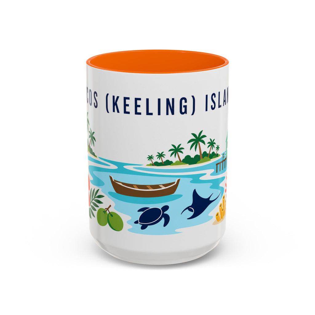 Cocos (Keeling) Islands Coffee Mug | Travel Souvenir Accent Mug | Country Gift Ceramic Cup 11oz 15oz