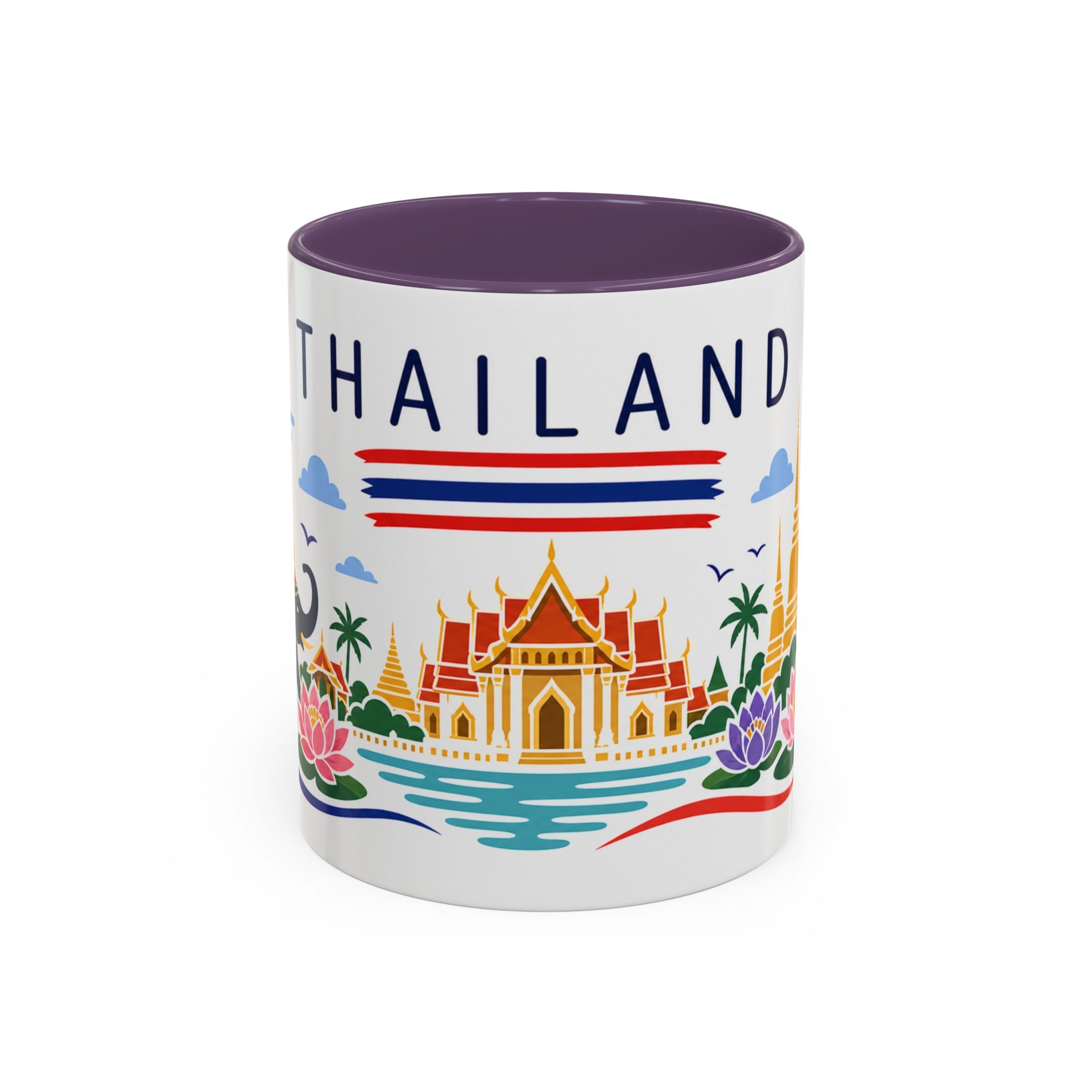 Thailand Coffee Mug | Travel Souvenir Accent Mug | Country Gift Ceramic Cup 11oz 15oz