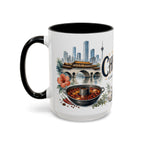 Chengdu Coffee Mug | China Travel Souvenir | Vintage Illustrated City Gift | 11 oz 15 oz Accent Mug