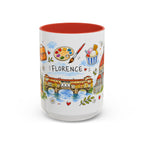 Florence Travel Mug | European City Souvenir Accent Coffee Mug | 11oz 15oz Ceramic Cup