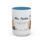 Personalized Reading Teacher Mug | Custom Name Book Lover Coffee Cup | Teacher Appreciation Gift