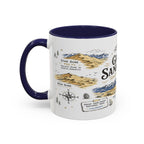 Great Sand Dunes National Park Coffee Mug | Colorado Desert Mountain Dunes Gift | Accent Color Ceramic 11oz 15oz