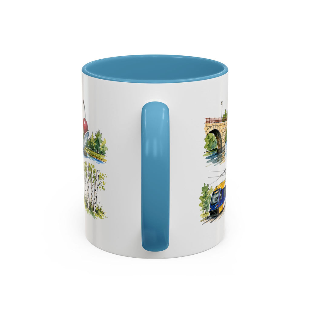 Minneapolis Illustrated Travel Mug | City Souvenir Accent Coffee Mug | 11oz 15oz Ceramic Cup