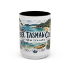 Abel Tasman Coast Mug, New Zealand Travel Souvenir, Bucket List Gift, Accent Ceramic Coffee Mug 11oz 15oz