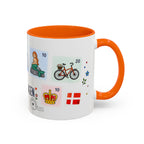 Copenhagen Coffee Mug | Postage Stamp Collage Mug | Travel Souvenir Accent Cup 11oz 15oz
