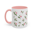 Minnesota Pink and White Lady Slipper Mug, State Flower Floral Coffee Cup, 11oz Botanical Gift