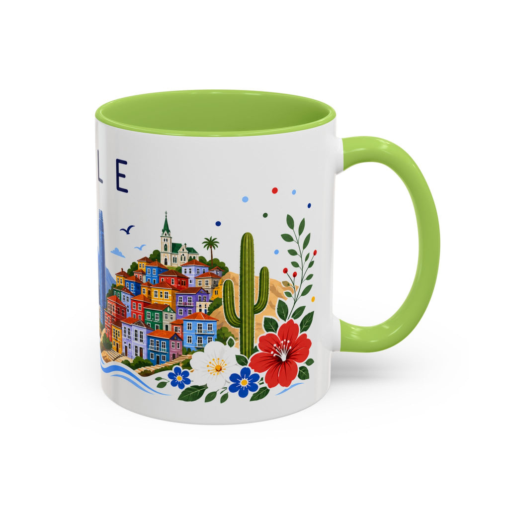 Chile Coffee Mug | Travel Souvenir Accent Mug | Place Gift Ceramic Cup 11oz 15oz