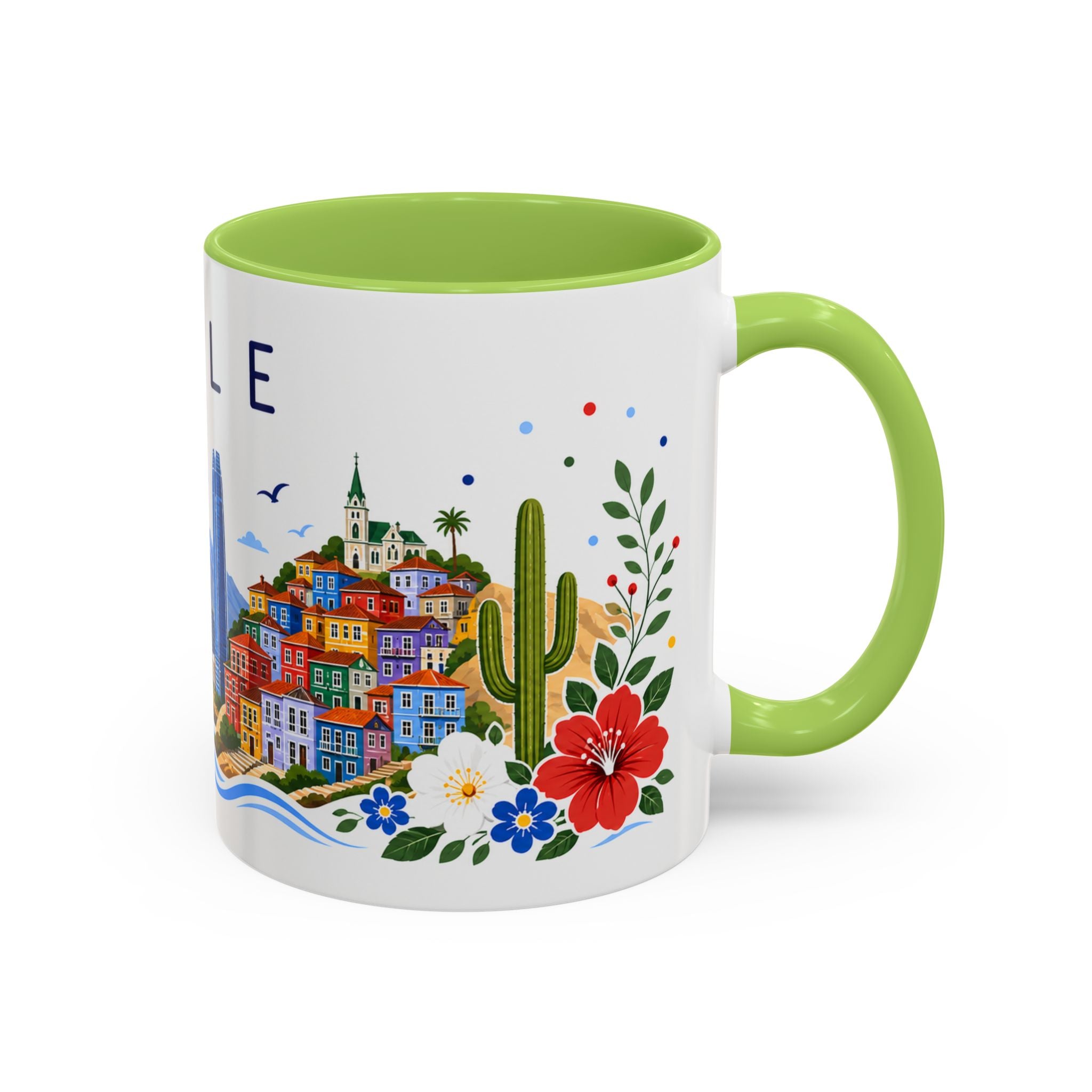 Chile Coffee Mug | Travel Souvenir Accent Mug | Place Gift Ceramic Cup 11oz 15oz