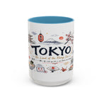 Tokyo Coffee Mug | Japan Souvenir Travel Gift | Accent Color Ceramic 11oz 15oz