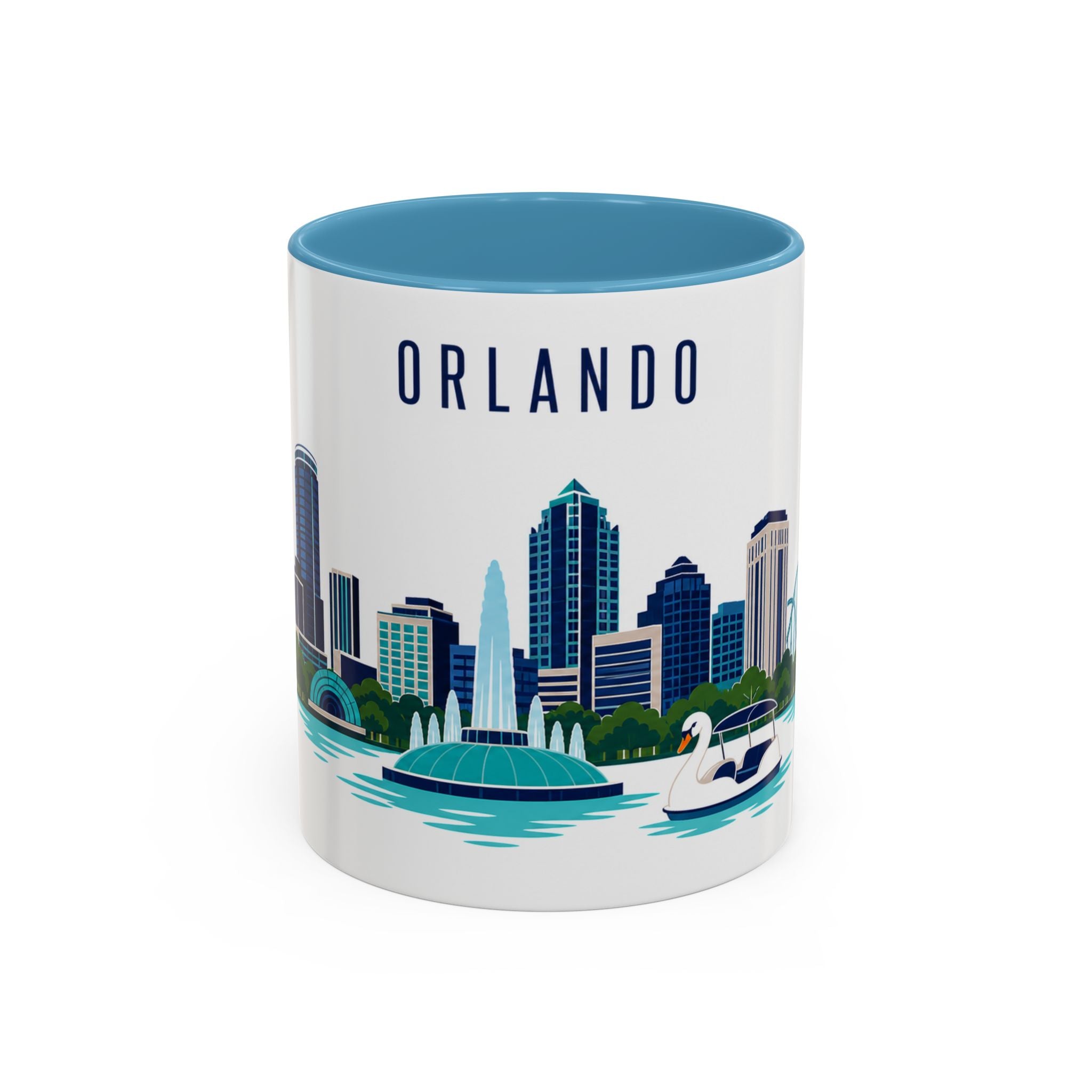 Orlando Coffee Mug | United States Travel Souvenir | Porcelain Decal City Gift | 11oz 15oz Accent Mug