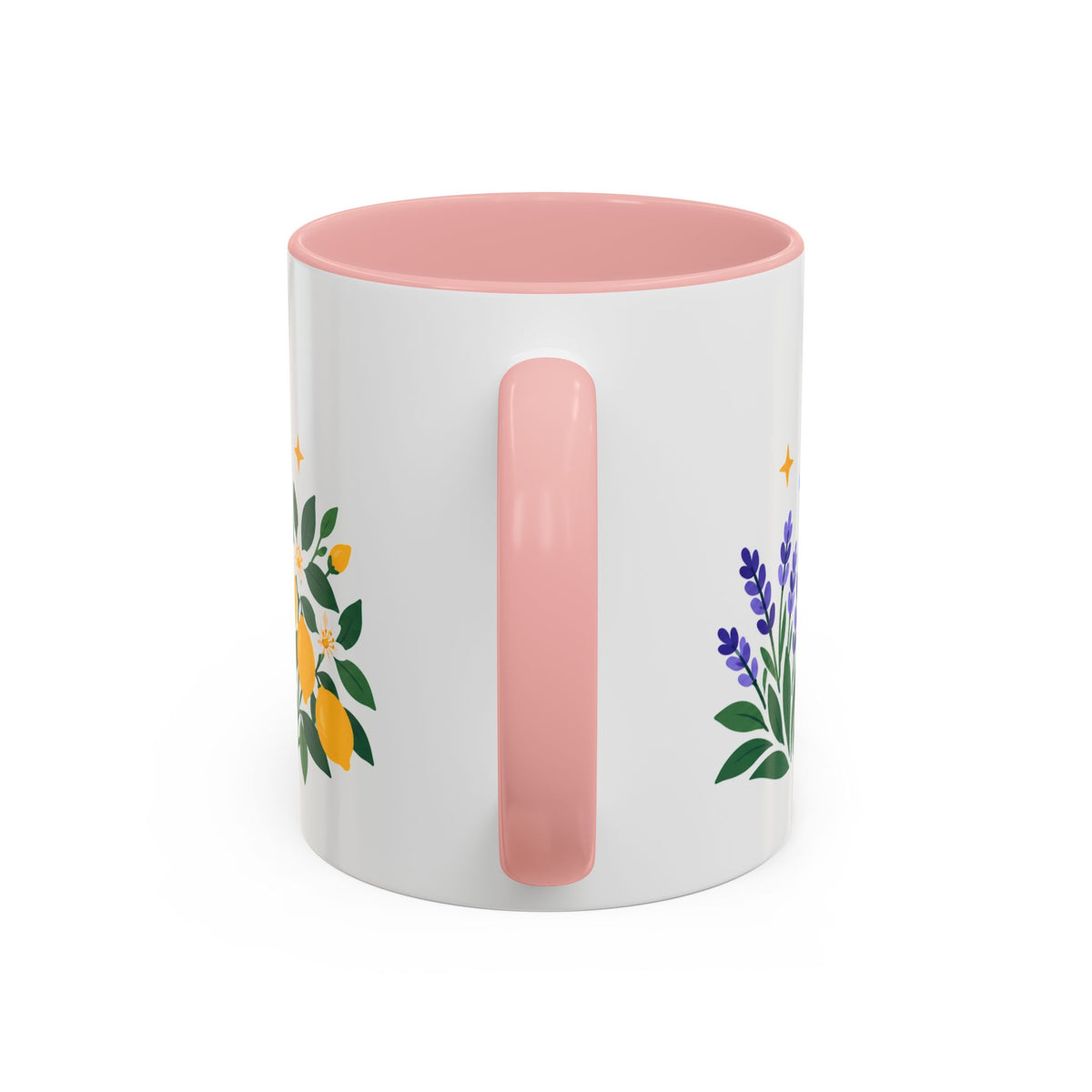 Gemini Zodiac Coffee Mug | Twins and Floral Design | Astrology Birthday Gift | 11 oz 15 oz Ceramic Accent Mug
