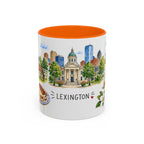Lexington Illustrated Travel Mug | City Souvenir Accent Coffee Mug | 11oz 15oz Ceramic Cup