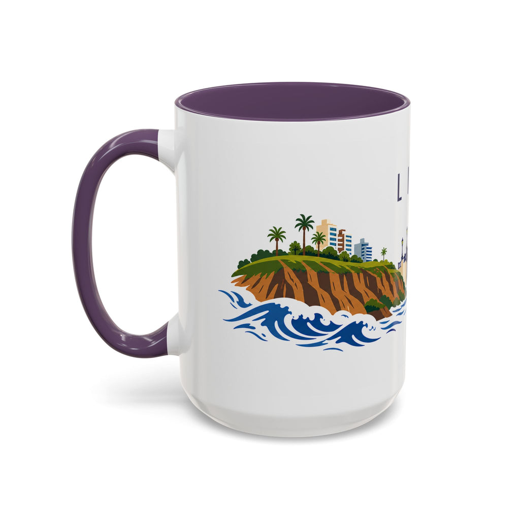 Lima Coffee Mug | Peru Travel Souvenir | Porcelain Decal City Gift | 11oz 15oz Accent Mug