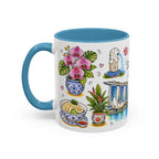 Singapore Illustrated Travel Mug | City Souvenir Accent Coffee Mug | 11oz 15oz Ceramic Cup