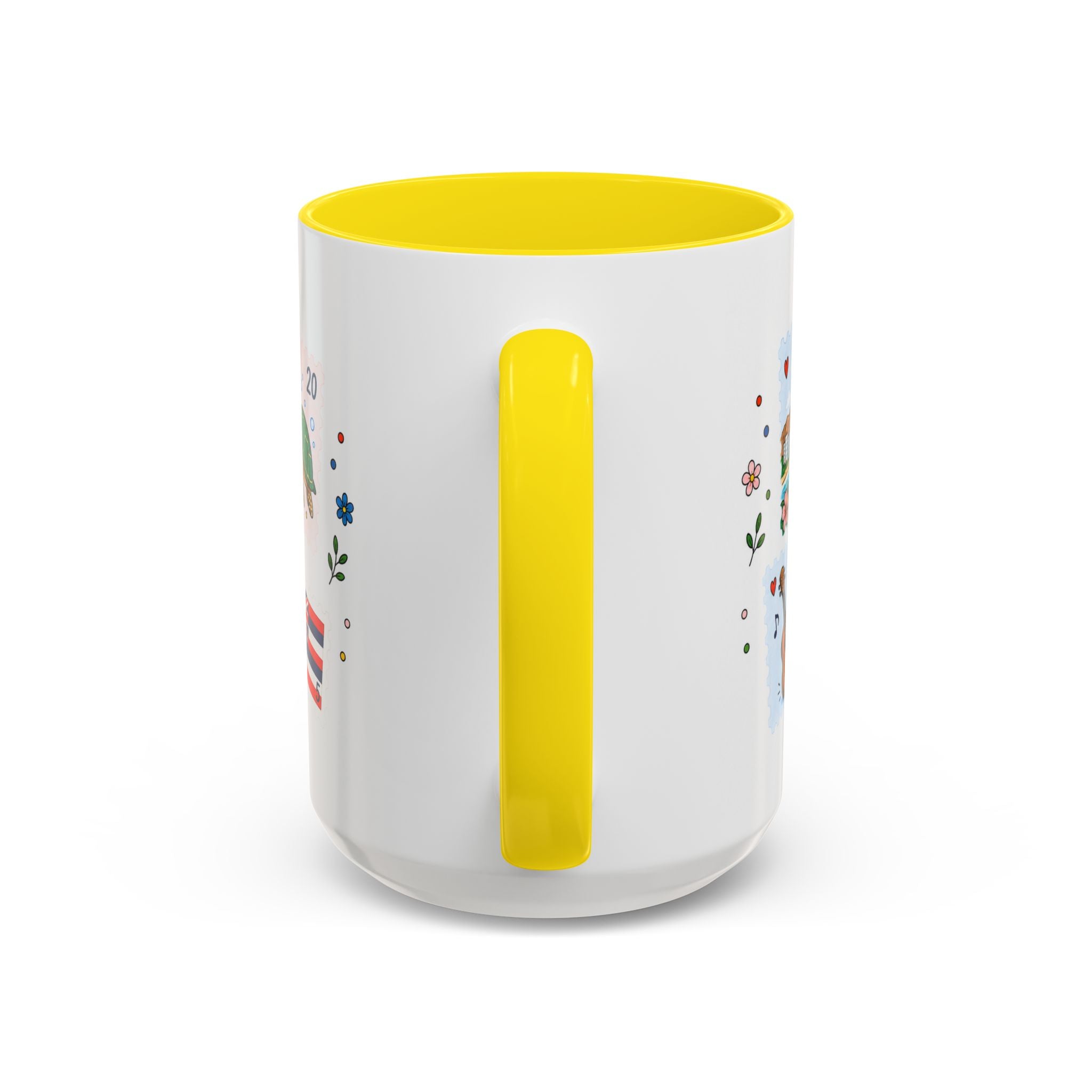 Honolulu Coffee Mug | Postage Stamp Collage Mug | Travel Souvenir Accent Cup 11oz 15oz
