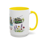 Omaha Illustrated Travel Mug | City Souvenir Accent Coffee Mug | 11oz 15oz Ceramic Cup