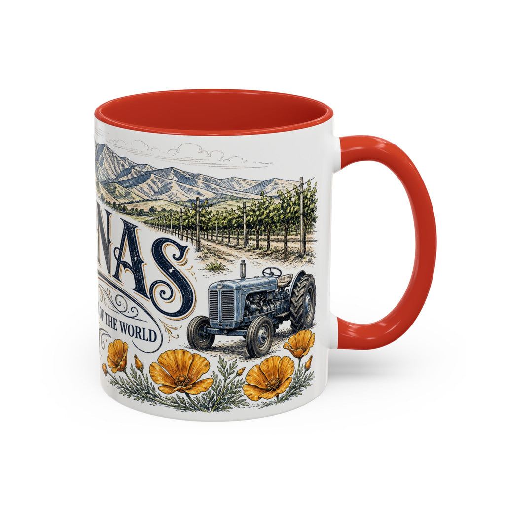 Salinas Coffee Mug | United States Travel Souvenir | Vintage Illustrated City Gift | 11 oz 15 oz Accent Mug