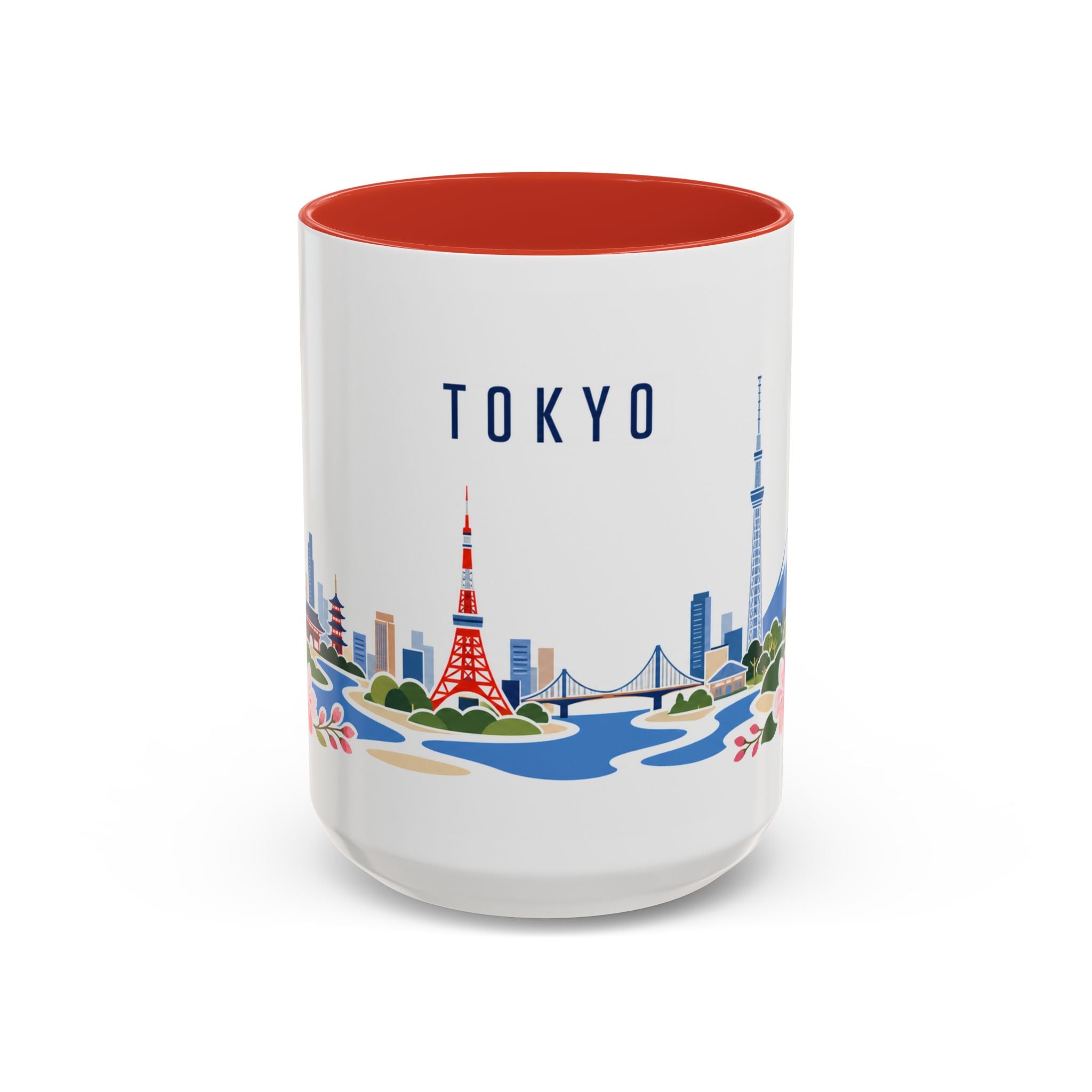 Tokyo Coffee Mug | Japan Travel Souvenir | Porcelain Decal City Gift | 11oz 15oz Accent Mug