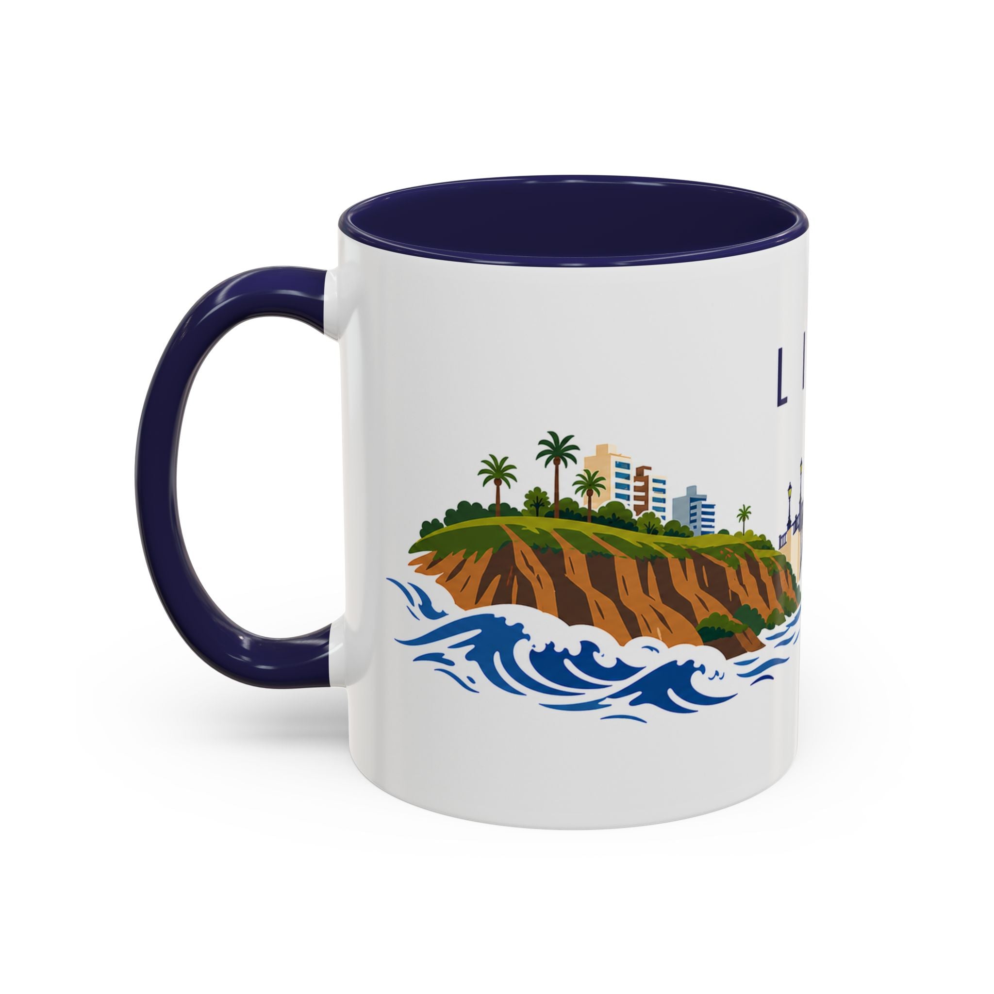 Lima Coffee Mug | Peru Travel Souvenir | Porcelain Decal City Gift | 11oz 15oz Accent Mug