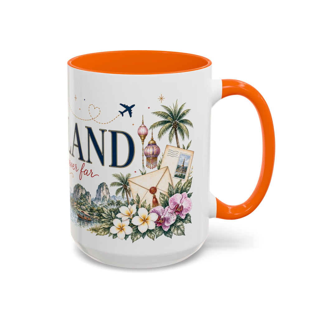 Thailand Home Country Mug | Moving Away Gift | Long Distance Friendship | 11 oz 15 oz Accent Mug
