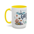Great Barrier Reef Coffee Mug | Travel Destination Souvenir Gift | Accent Color Ceramic 11oz 15oz
