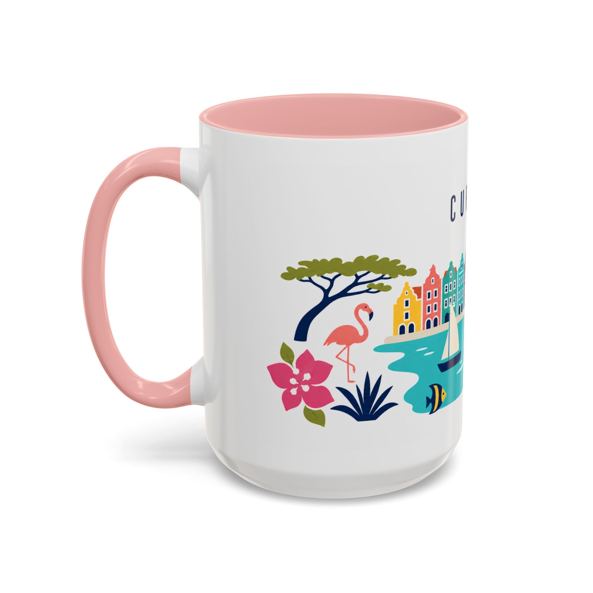Curaçao Coffee Mug | Travel Souvenir Accent Mug | Country Gift Ceramic Cup 11oz 15oz