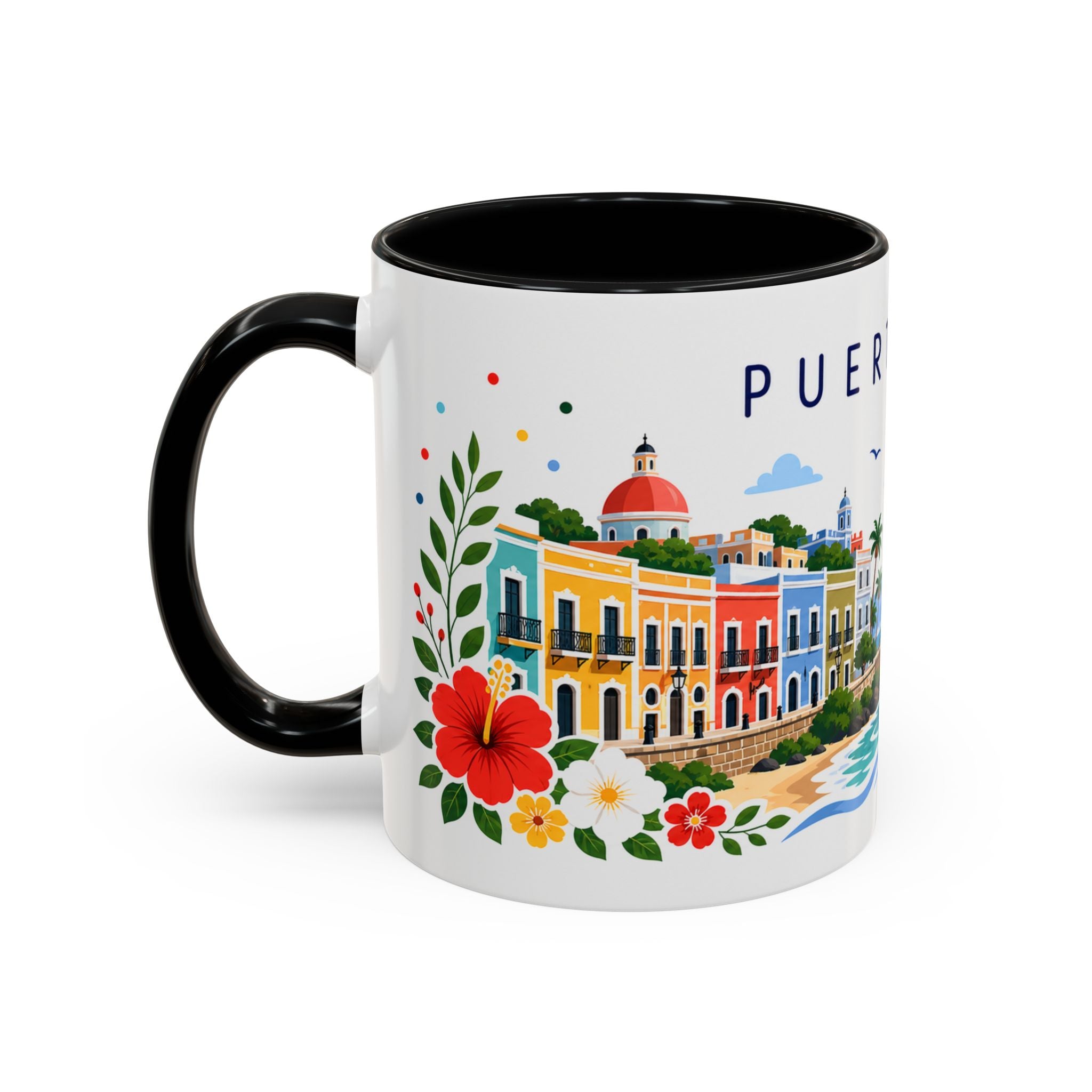 Puerto Rico Coffee Mug | Travel Souvenir Accent Mug | Place Gift Ceramic Cup 11oz 15oz