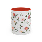 Alabama Camellia Mug, State Flower Floral Coffee Cup, 11oz Botanical Gift