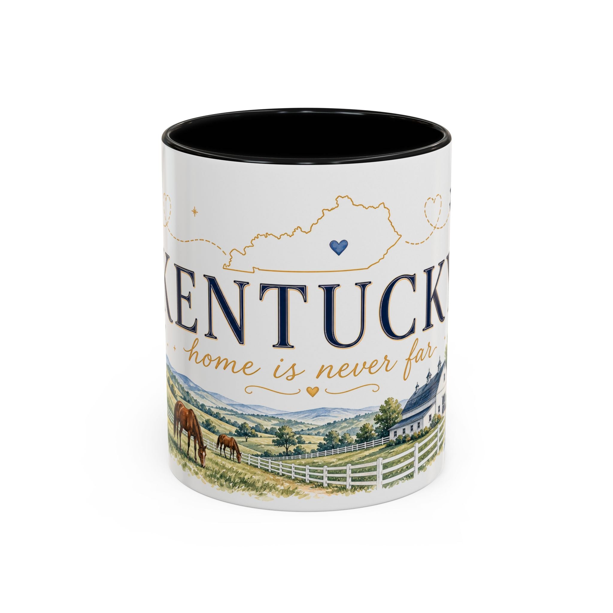 Kentucky Home State Mug | Moving Away Gift | Long Distance Friendship Coffee Cup | 11oz 15oz Accent Mug