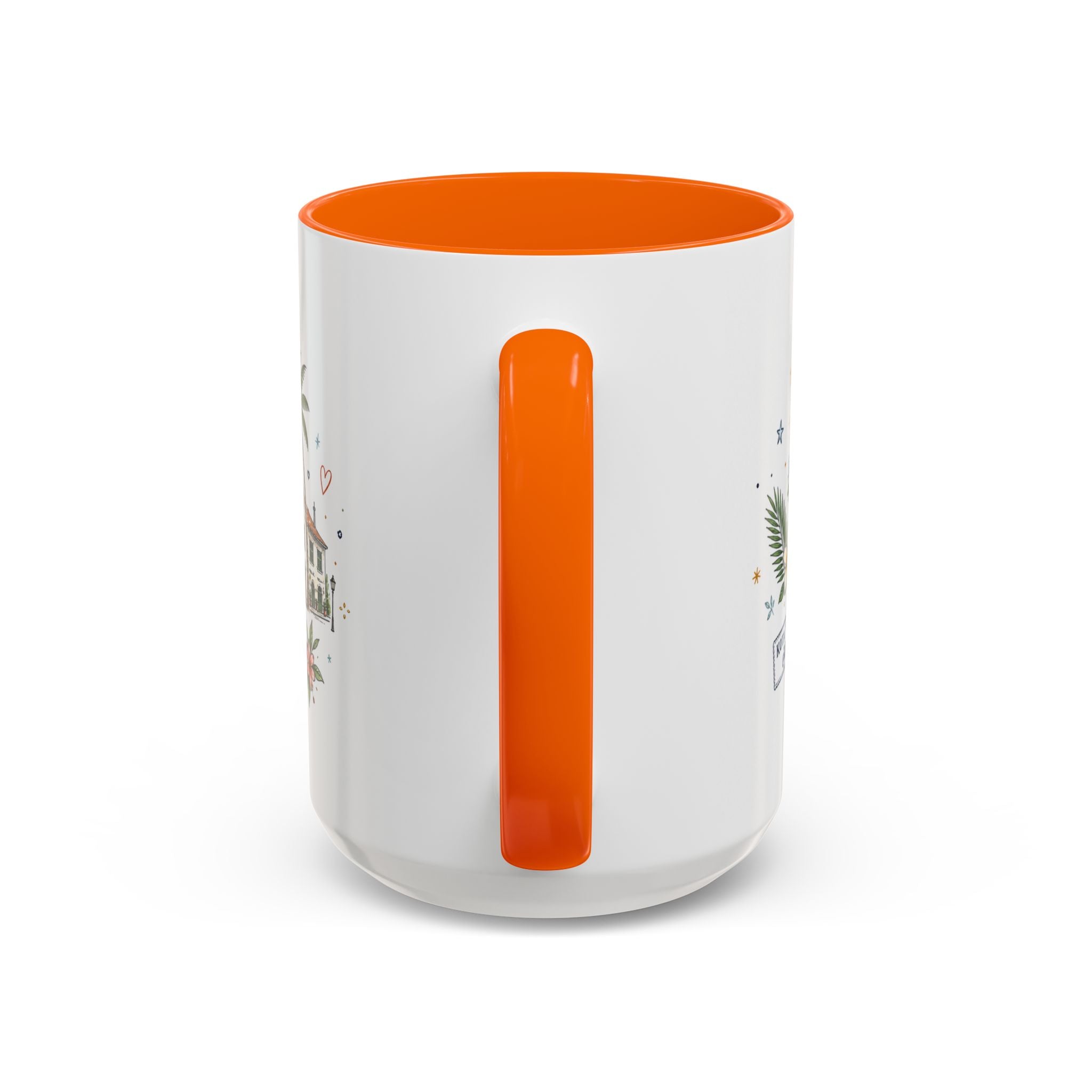 Jakarta Coffee Mug | Indonesia Souvenir Travel Gift | Accent Color Ceramic 11oz 15oz