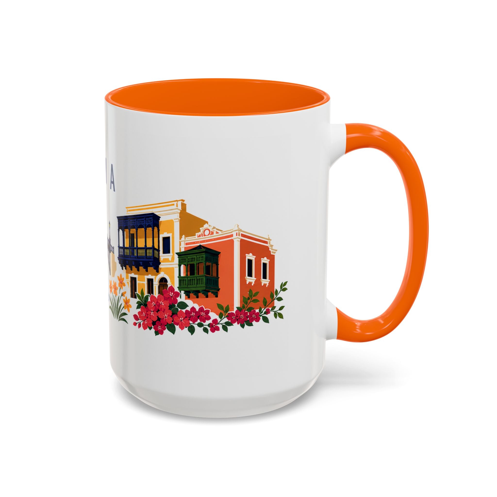 Lima Coffee Mug | Peru Travel Souvenir | Porcelain Decal City Gift | 11oz 15oz Accent Mug