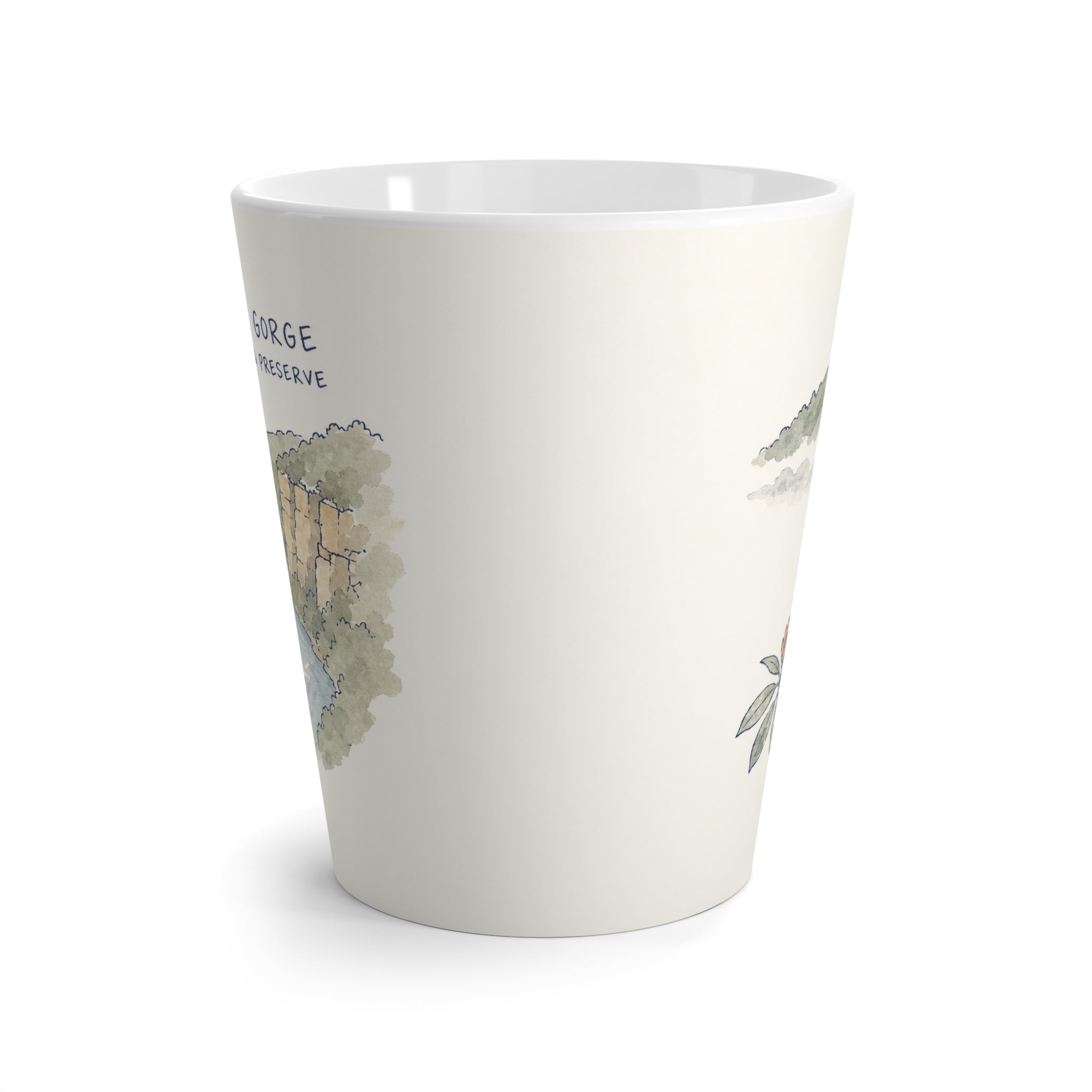 New River Gorge National Park Latte Mug | Pastel Watercolor Nature Coffee Cup | 12 oz Travel Souvenir Gift