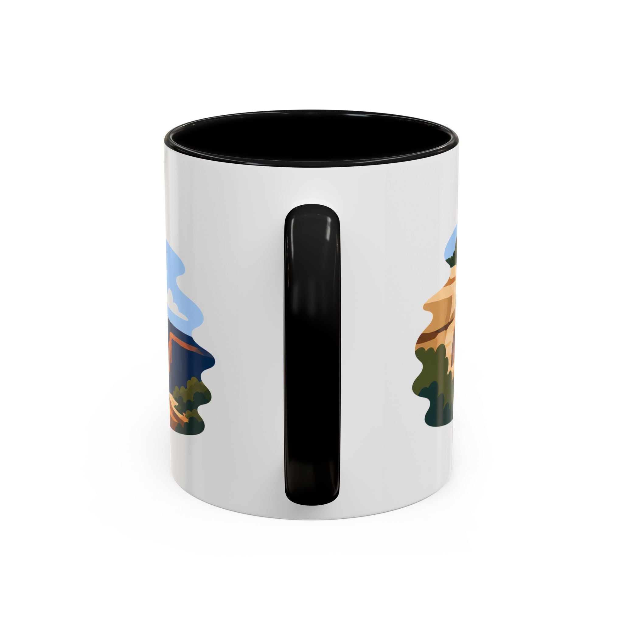 Mesa Verde National Park Coffee Mug | Solid Color Block Park Souvenir | 11oz 15oz Accent Mug