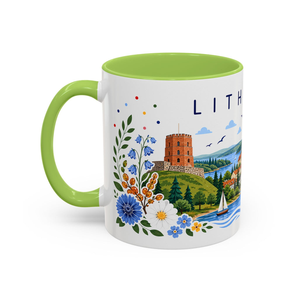 Lithuania Coffee Mug | Travel Souvenir Accent Mug | Place Gift Ceramic Cup 11oz 15oz