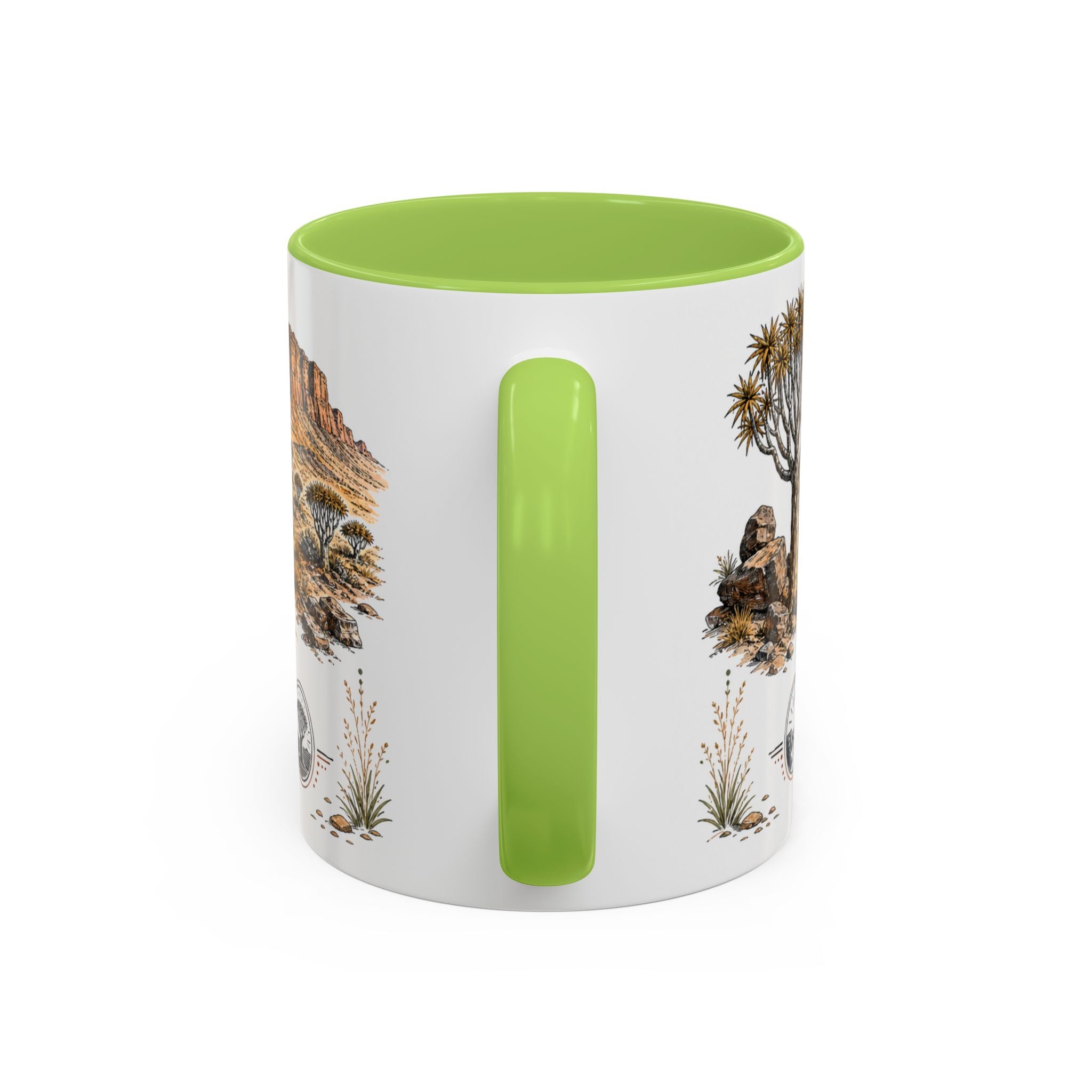 Fish River Canyon Mug, Namibia Travel Souvenir, Bucket List Gift, Accent Ceramic Coffee Mug 11oz 15oz