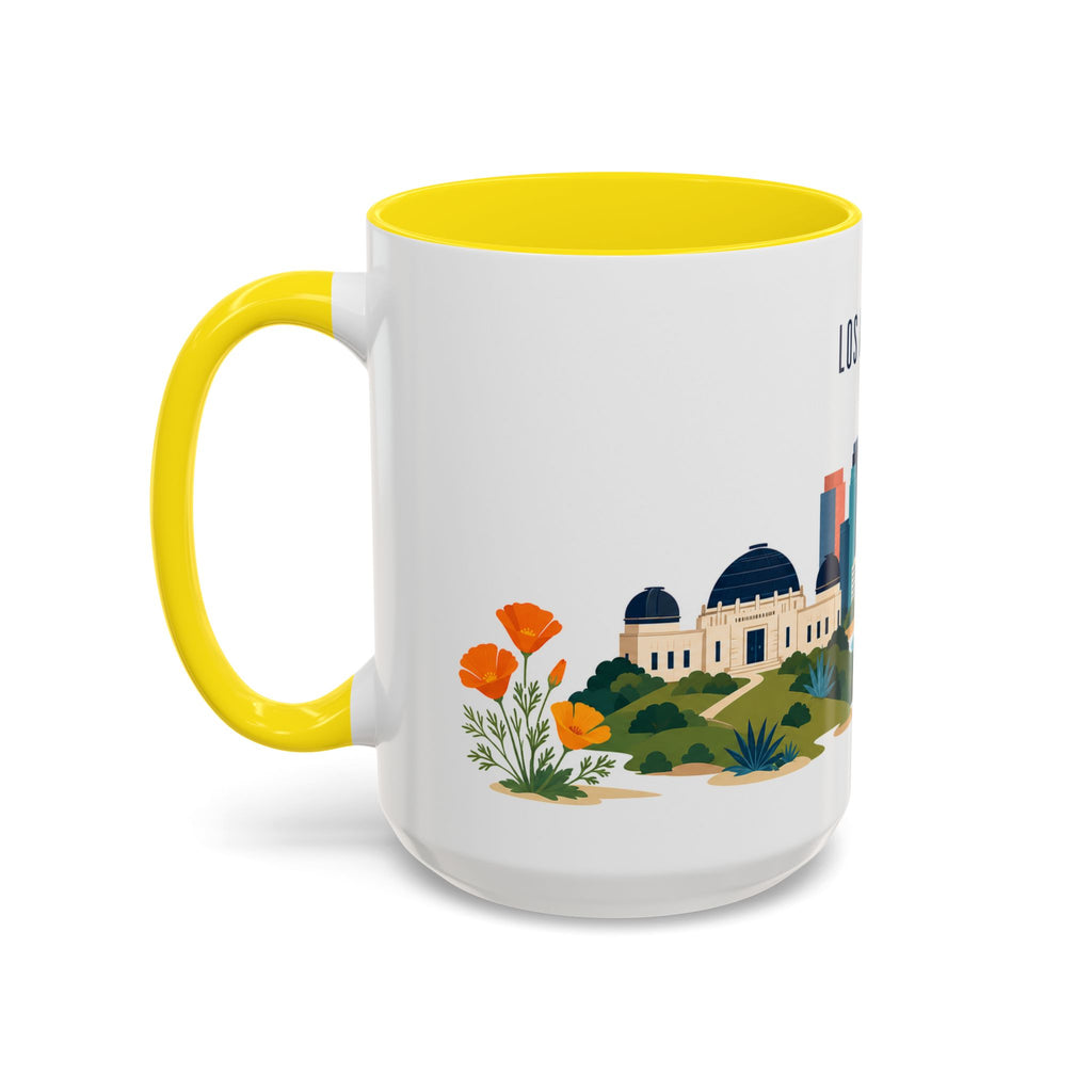 Los Angeles Coffee Mug | United States Travel Souvenir | Porcelain Decal City Gift | 11oz 15oz Accent Mug
