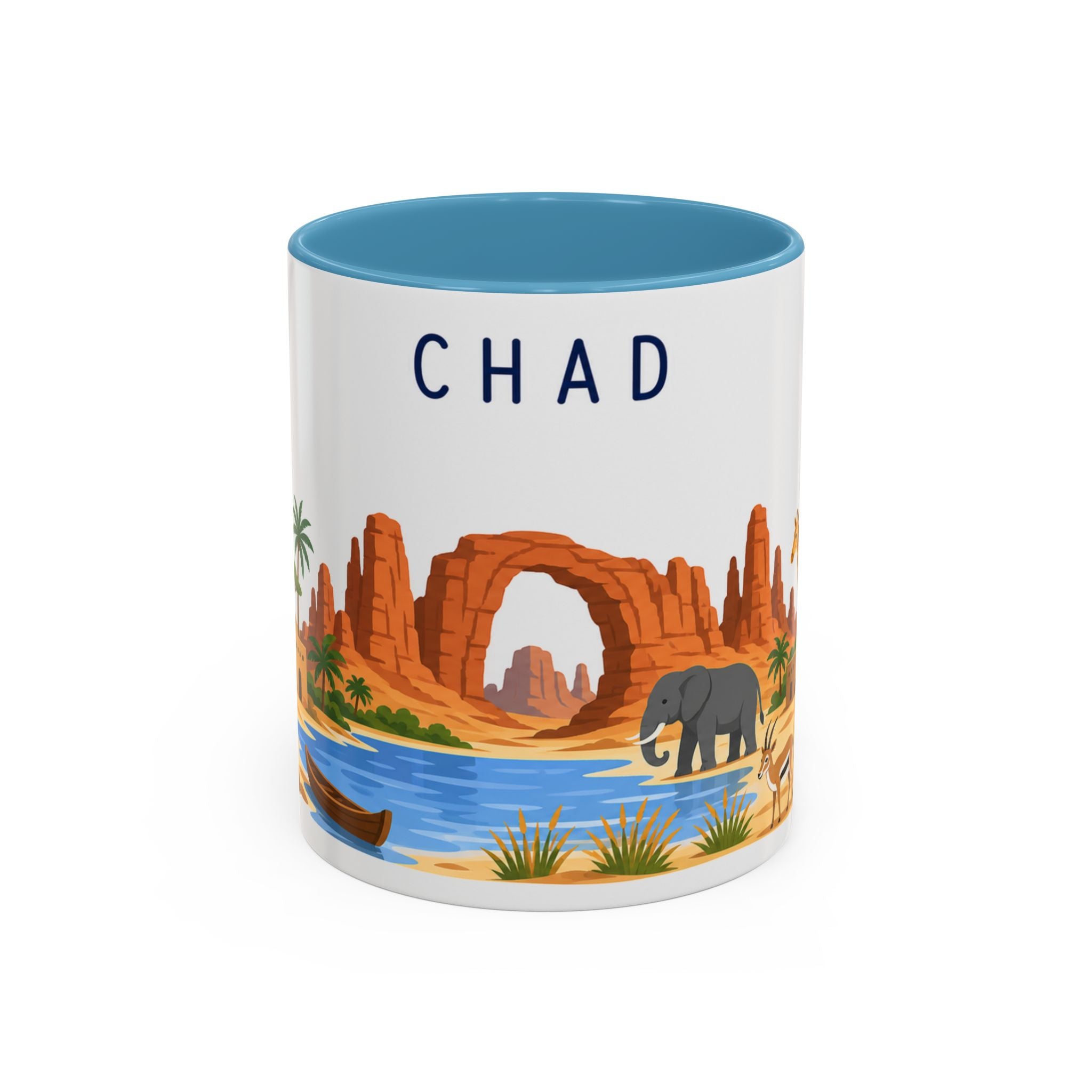 Chad Coffee Mug | Travel Souvenir Accent Mug | Country Gift Ceramic Cup 11oz 15oz