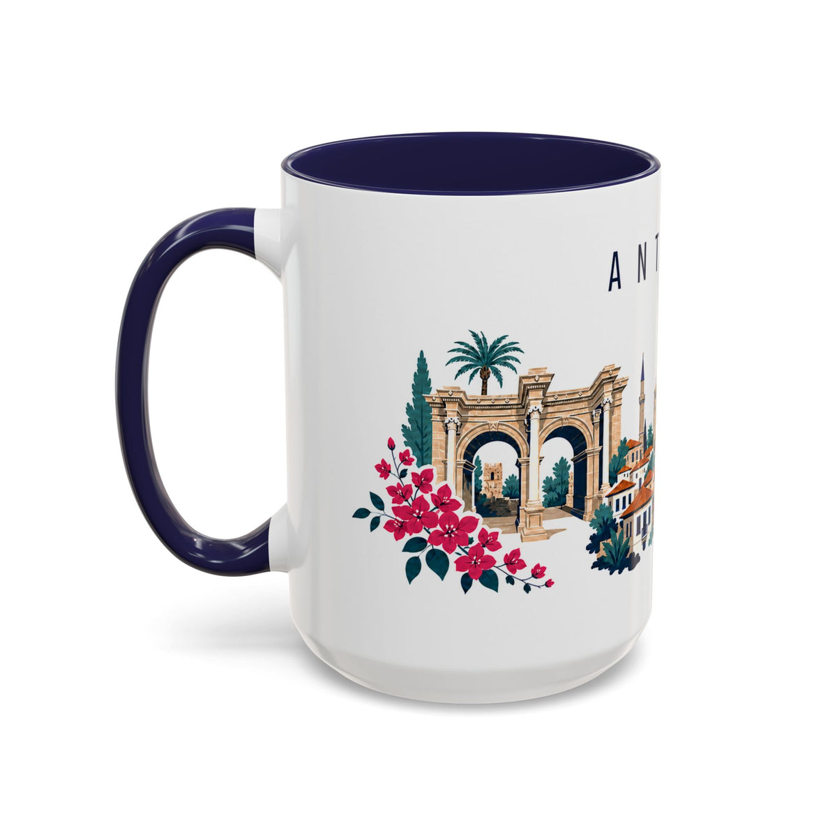 Antalya Coffee Mug | Turkey Travel Souvenir | Porcelain Decal City Gift | 11oz 15oz Accent Mug