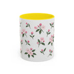 Connecticut Mountain Laurel Mug, State Flower Floral Coffee Cup, 11oz Botanical Gift